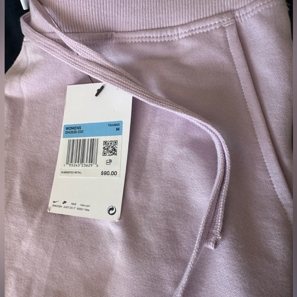Nike Yoga Luxe Women's 7/8 Fleece Joggers (M) (NWT) (Color: Doll) - Picture 6 of 6
